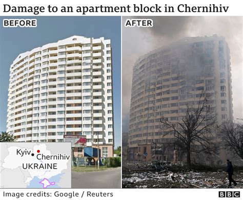 Ukraine conflict: Before and after images reveal Russian .